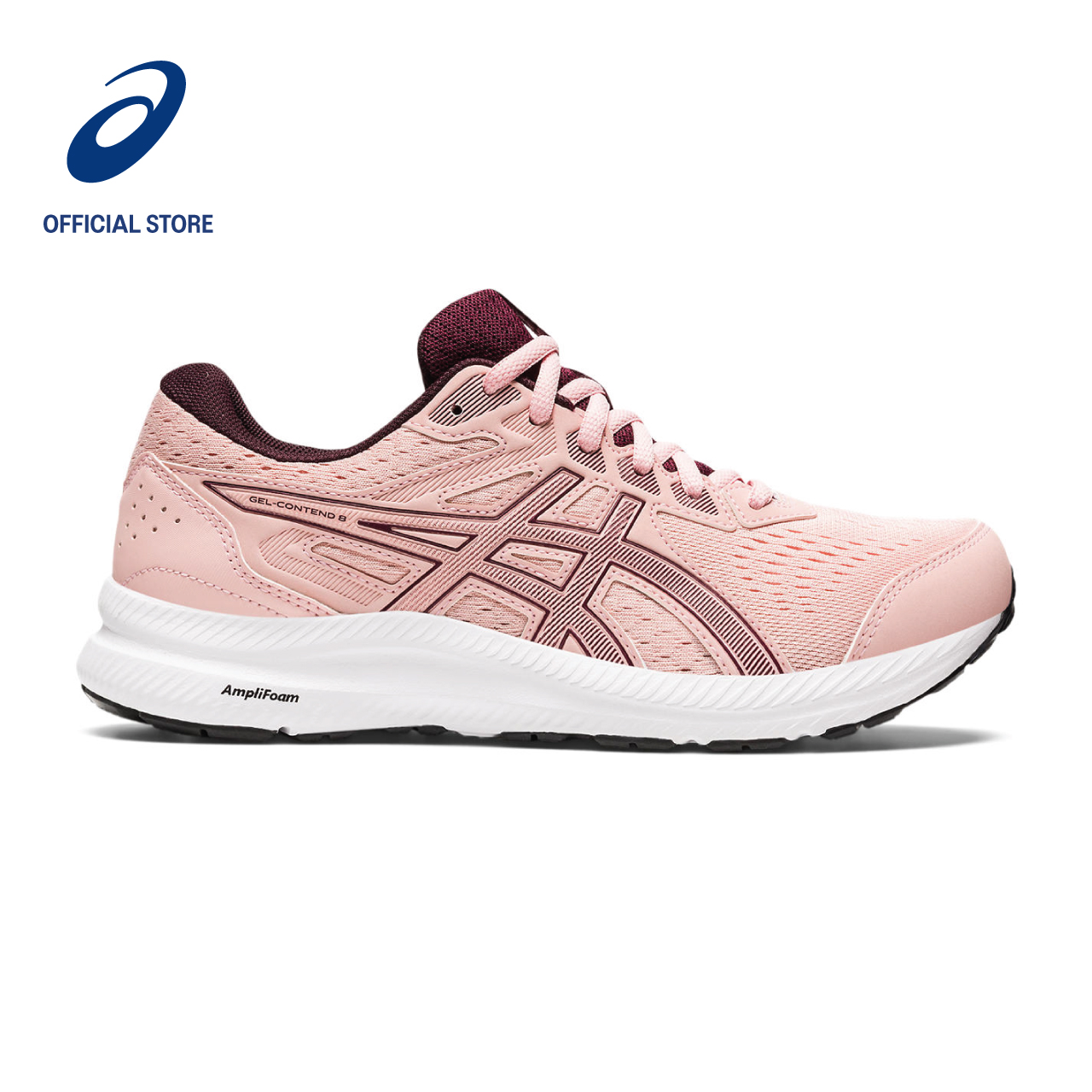 ASICS Women GEL-CONTEND 8 Running Shoes in Frosted Rose/Deep Mars