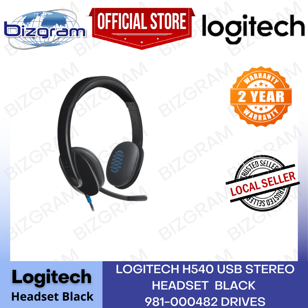 Logitech H540 Usb Stereo Headset (2Y) Black 981-000482