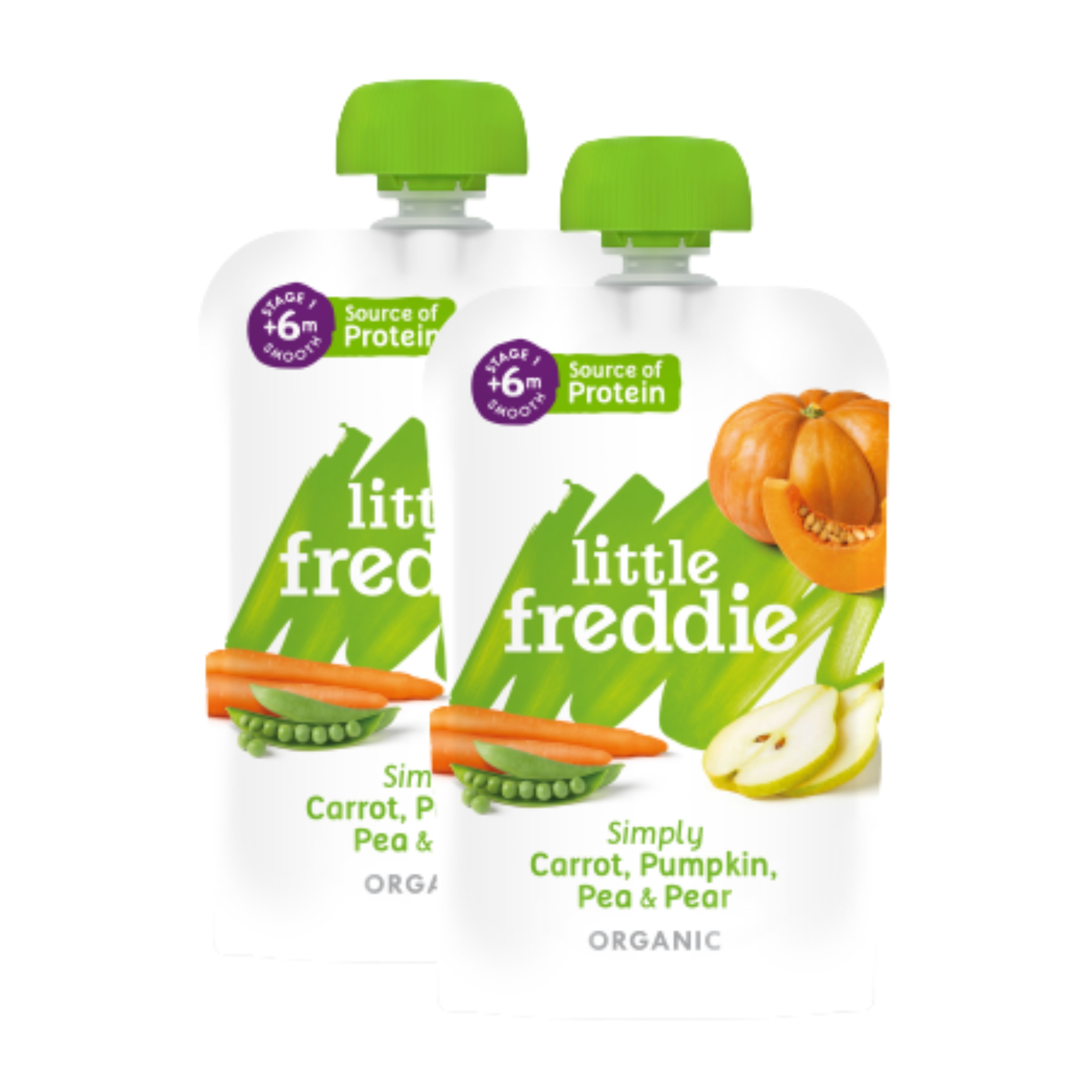 [Bundle of 2] Little Freddie Simply Carrot, Pumpkin, Pea, Pear