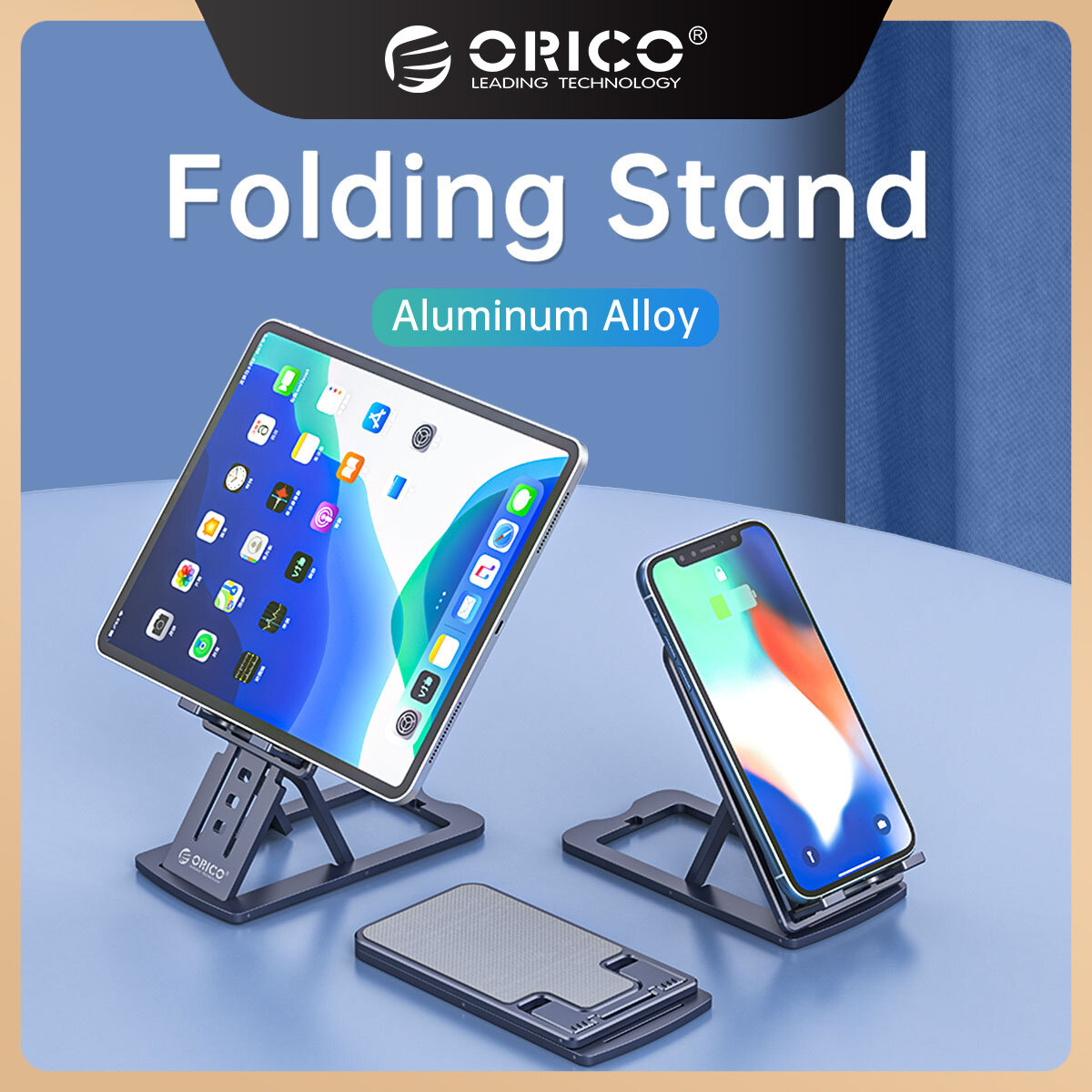 ORICO ABS Desktop Tablet Holder Table Cell Foldable Extend Support Desk Mobile Phone Holder Stand For iPhone iPad Adjustable(MPH)
