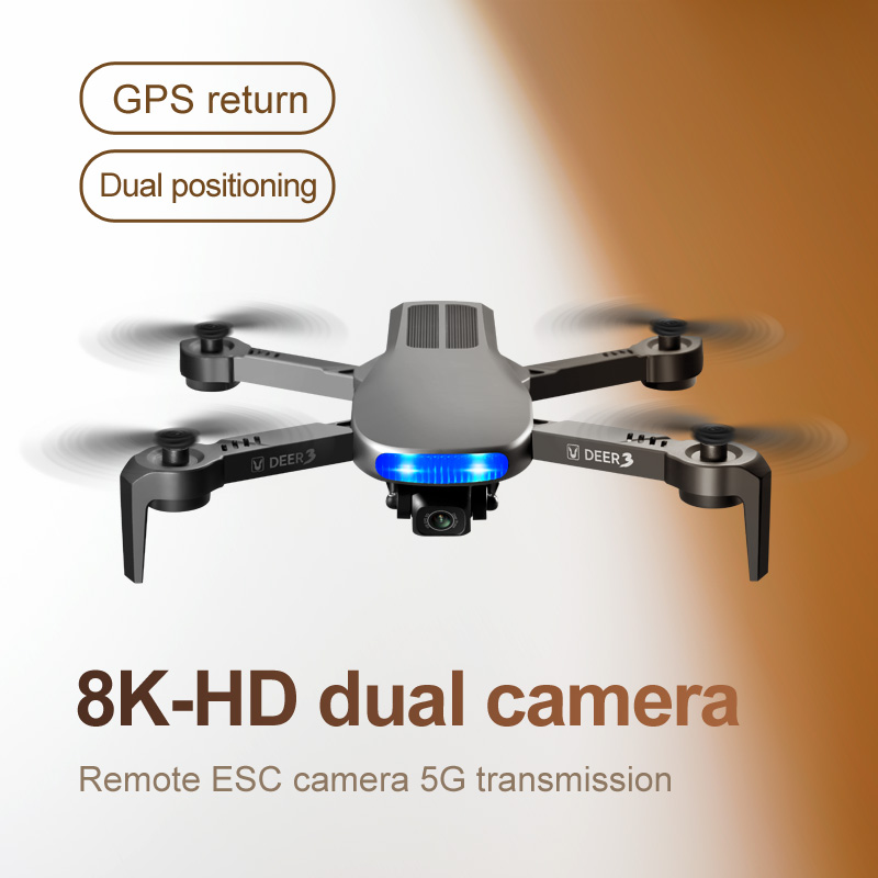 Tongjia LU3 super drone 5G (brushless motor) two-axis gimbal GPS one-key return point low power return no signal return GPS intelligent follow 30 degrees down 60 degrees adjustable camera video drone 