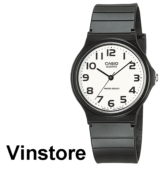 [Vinstore] Casio Classic MQ-24 Analog Quartz Black Resin Strap Men Women Watch MQ-24-7B2 MQ24-7B2 MQ-24-7B2UL