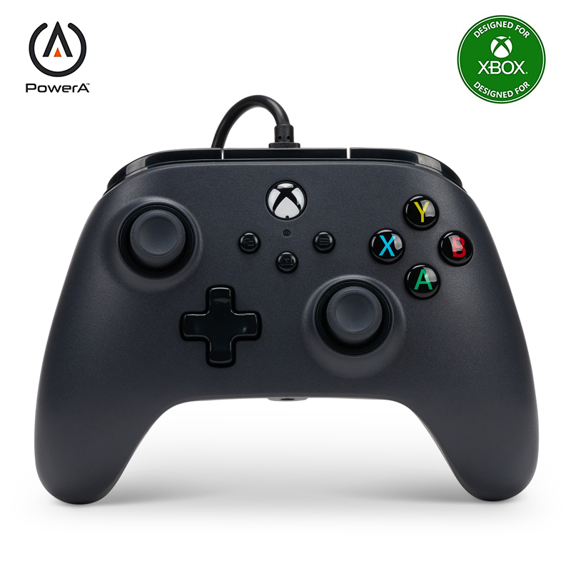 PowerA Wired Controller for Xbox Series X|S, Xbox One, Windows 10/11 - Black (Officially Licensed)