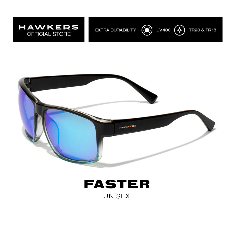 Hawkers - FASTER Fusion Clear Blue Sunglasses UV400 Men Women 110004