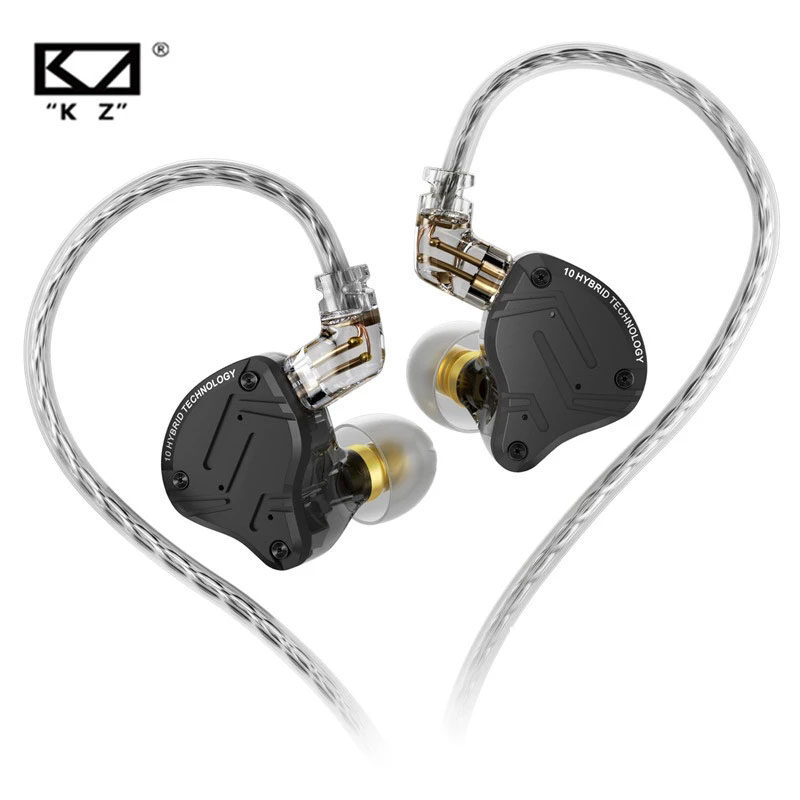 KZ ZS10 PRO X Hybrid HIFI Metal Headset In-ear Earphone Sport Noise Cancelling Headset Bass Earbuds KZ AS16 PRO DQ6 ZSX ZSN PRO