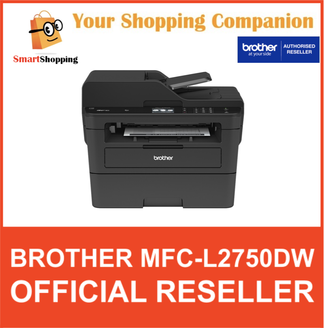 (Original) Brother Printer MFC-L2750DW 4-in-1 Mono Laser Multi-Function Centre with Automatic 2-sided Printing, NFC Reader and Wireless Networking MFC-L2750DW MFC L2750DW L2750DW L2750 2750DW MFC-L275