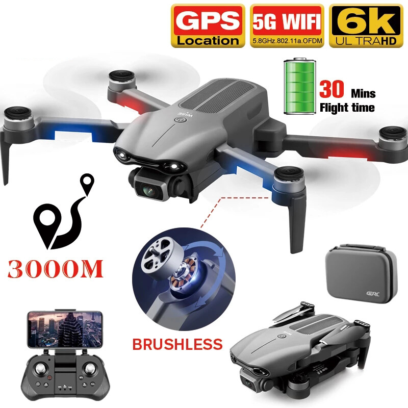 CEVENNESFE 2022 Professional F9 Drone 6K Dual HD Camera 5G GPS positioning Aerial Photography Brushless Motor Foldable Quadcopter RC Drone