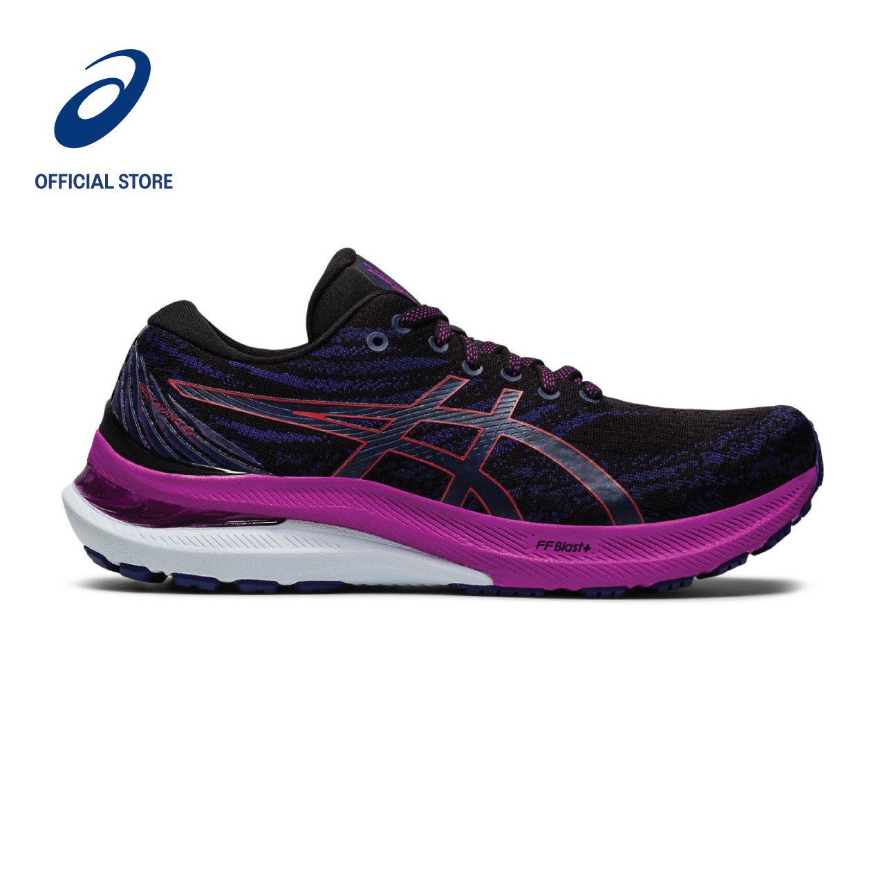ASICS Women GEL-KAYANO 29 Running Shoes in Black/Red Alert