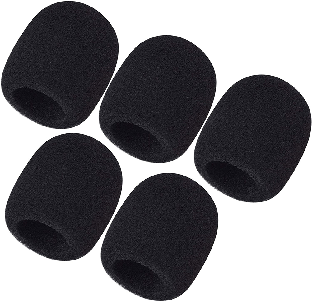 5 Pack Foam Mic Cover Handheld Microphone Windscreen (5 Pack)