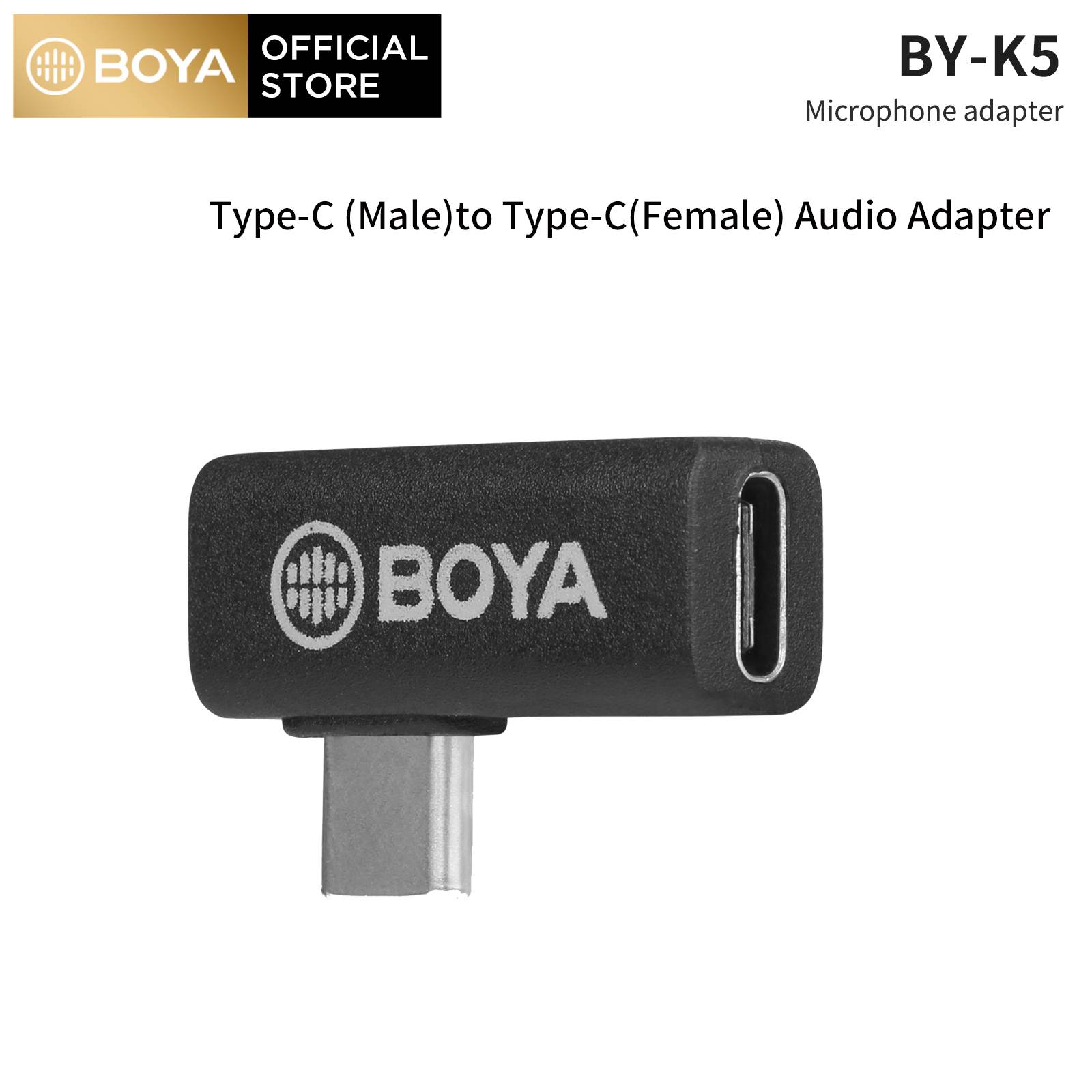 BOYA BY-K5 Female TYPE-C to Male TYPE-C adapter (90 degree)