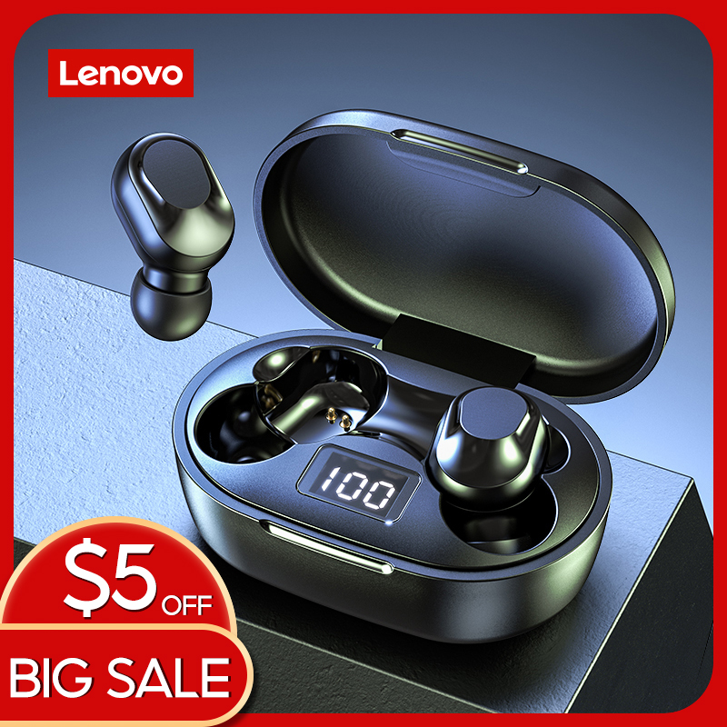 Lenovo XT91 TWS Bluetooth Earphone AI Touch Control Gaming Headset With Mic Mini True Wireless Earbuds LED Digital Display Android Mobile Phone Universal