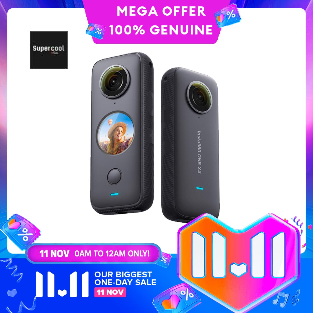 Insta360 ONE X2 5.7K Digital Action Pocket Camera - Black
