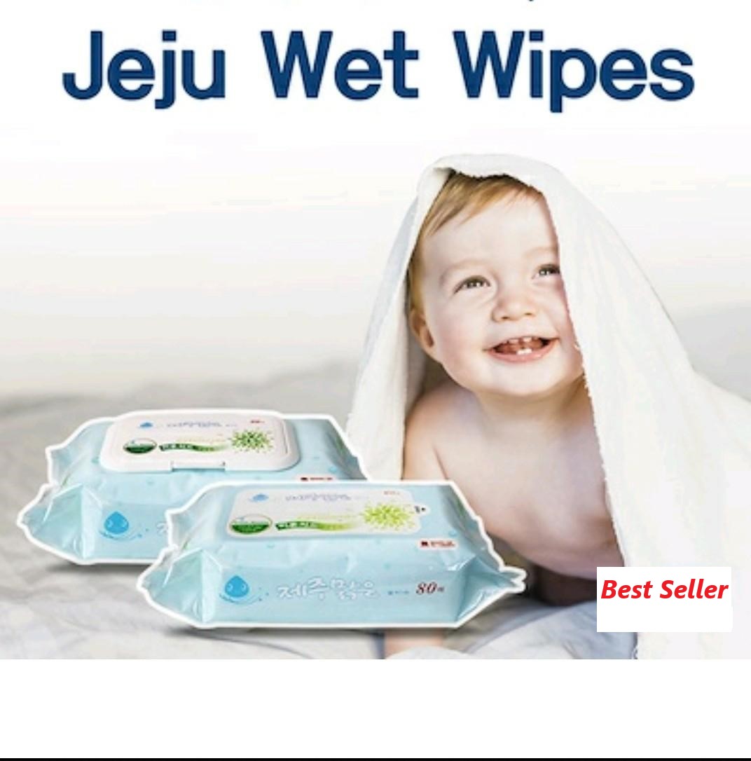 Jeju Wet Wipes / Baby Wet wipes / Refill x10 pack - Cap x9 pack /  Manufactured on Sept 2022