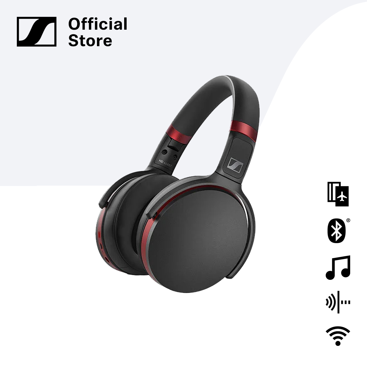 Sennheiser HD 458BT Wireless Bluetooth Headphones with ANC