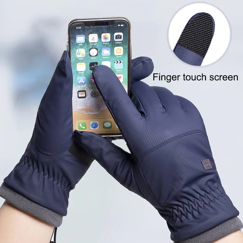 Winter Warm Windproof Waterproof Touch Screen Anti-slip Gloves -30℃ Cold-proof Glove Mitten For Outdoor Sports Skiing Riding Cycling