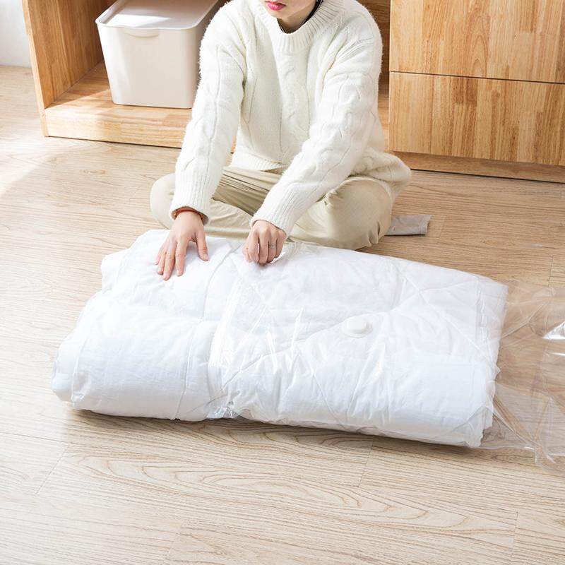 【SG Ready Stock】100*70CM Vacuum StorageBag+Manual Vacuum Pump Waterproof Compression Bag Foldable Dustproof and Moisture-Proof（4pcs）
