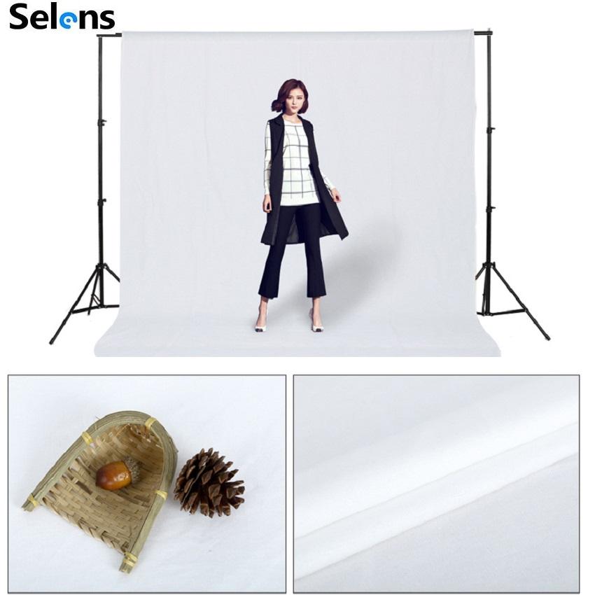 Selens Seamless Cotton Muslin Background Cloth Photography Studio Backdrop Screen (Multi-size, Multi-Colors, Stand isn't included)