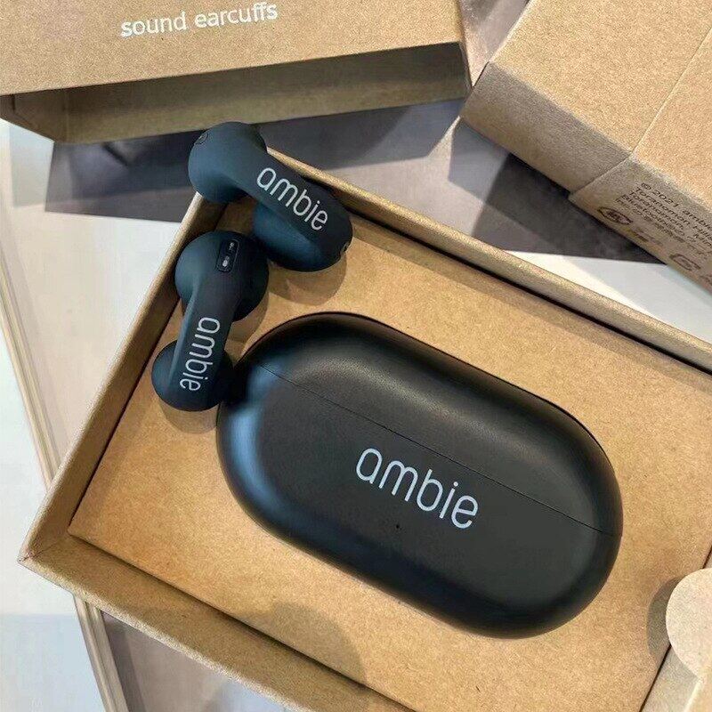 Ambie Same Style Bone Conduction Earring True Wireless Bluetooth Earphones Ear Clip Headset TWS Sports Earbuds Sound Earcuffs