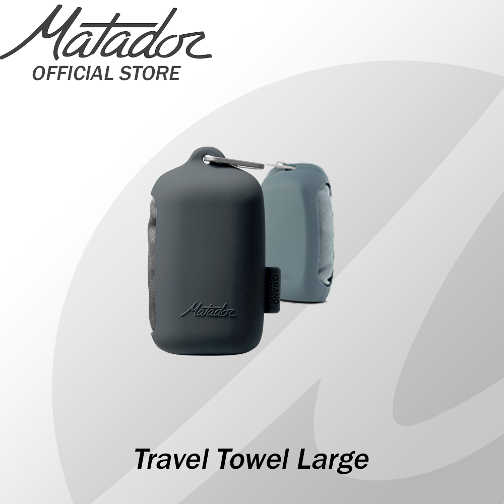 Matador NanoDry Packable Shower Towel v2 (Large) Grey / Blue
