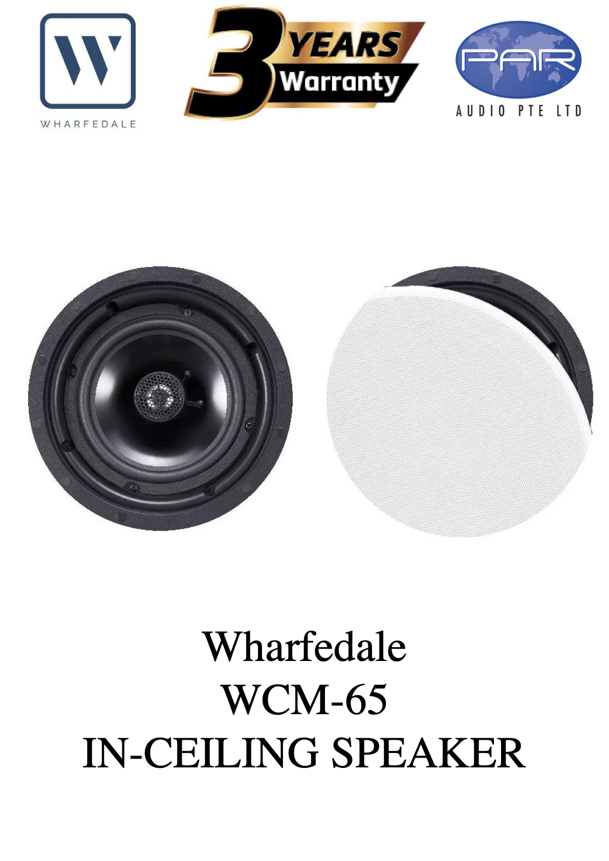WHARFEDALE WCM-65, IN-CEILING SPEAKER, 3 YEARS WARRANTY