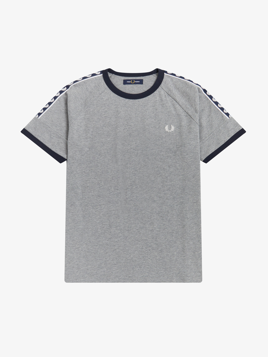 Fred Perry M3624 Panelled Taped T-Shirt (Steel Marl)