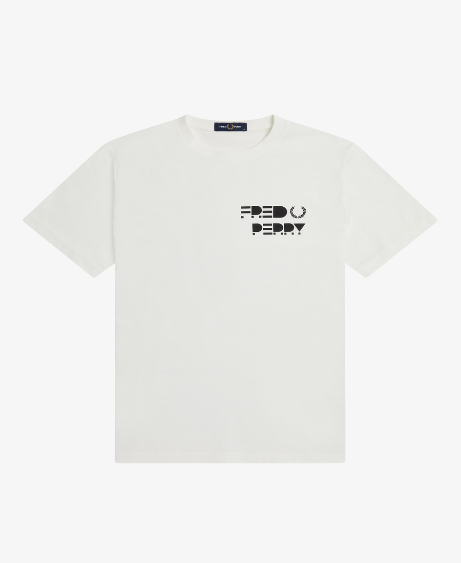 Fred Perry M4584 Raised Graphic T-Shirt (Snow White)