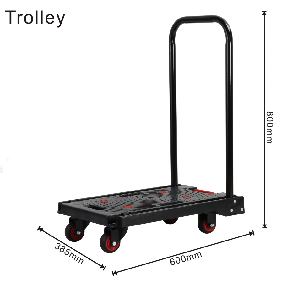 SG Seller Delivery -Foldable hand trolley load weight 100KG / factory sales and fast delivery / high quality