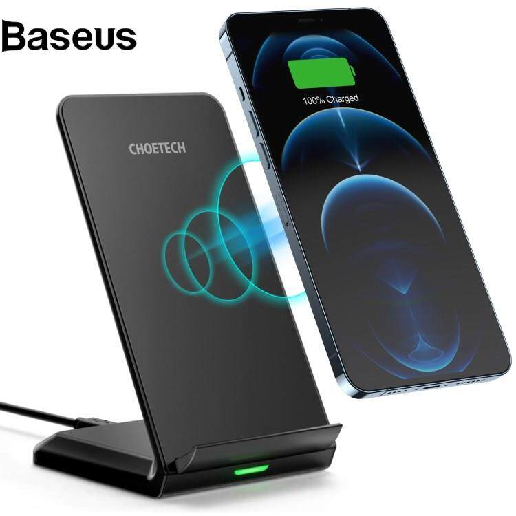 Baseus CHOETECH T524-F 15W 2-Coil Wireless Charger Phone Stand Holder Cell Phone Desktop Mount for Home and Office