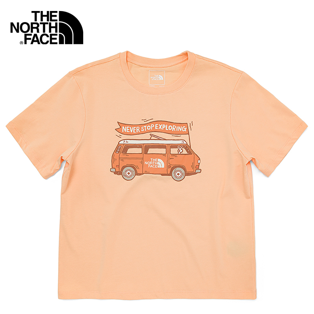 The North Face Women Short Sleeve Van Life Tee - Apricot Ice [Asia Size]