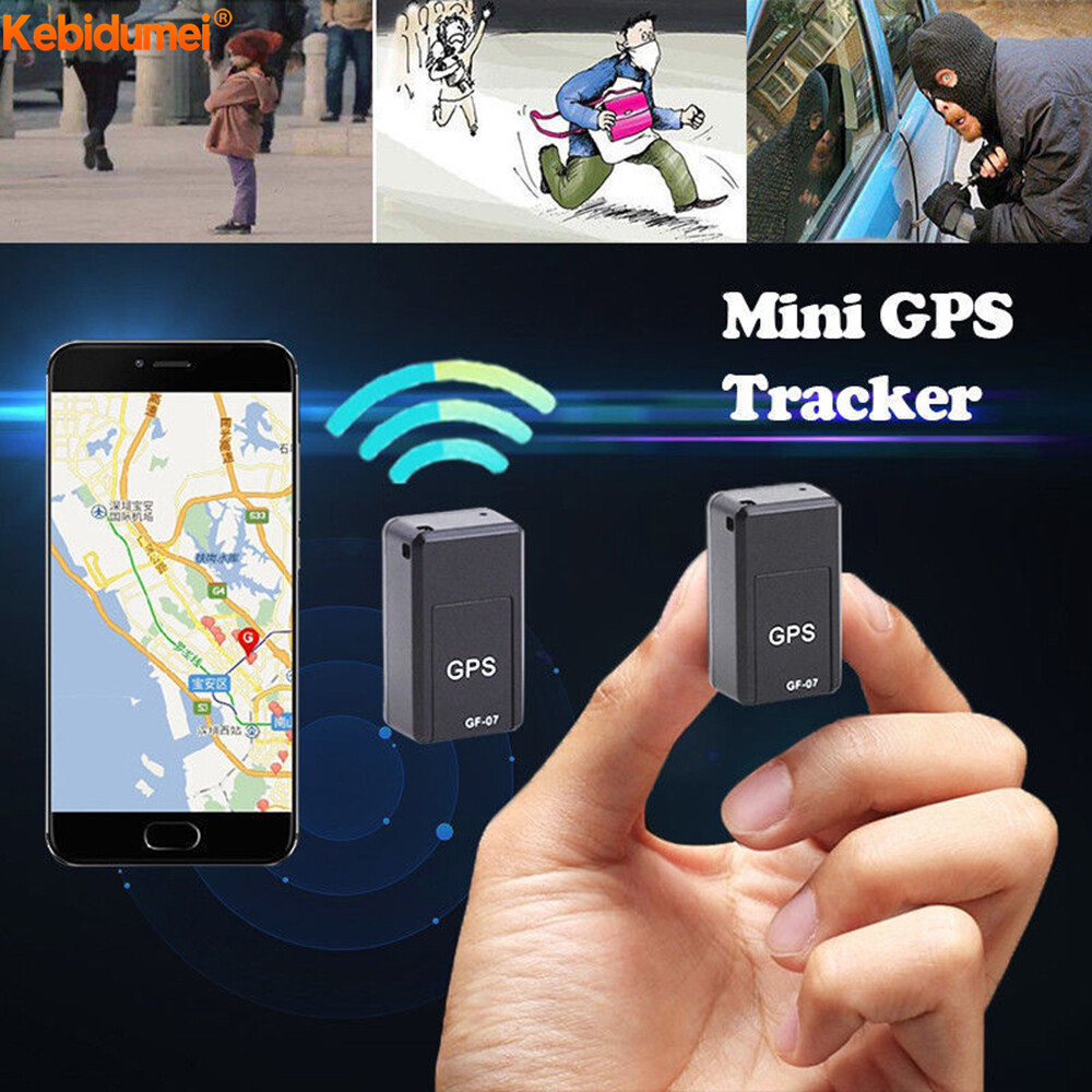 Kebidumei Mini GPS Tracker Car GPS Locator Anti-theft Tracker Anti-Lost Recording Tracking Device Voice Control For Old Kid Pet