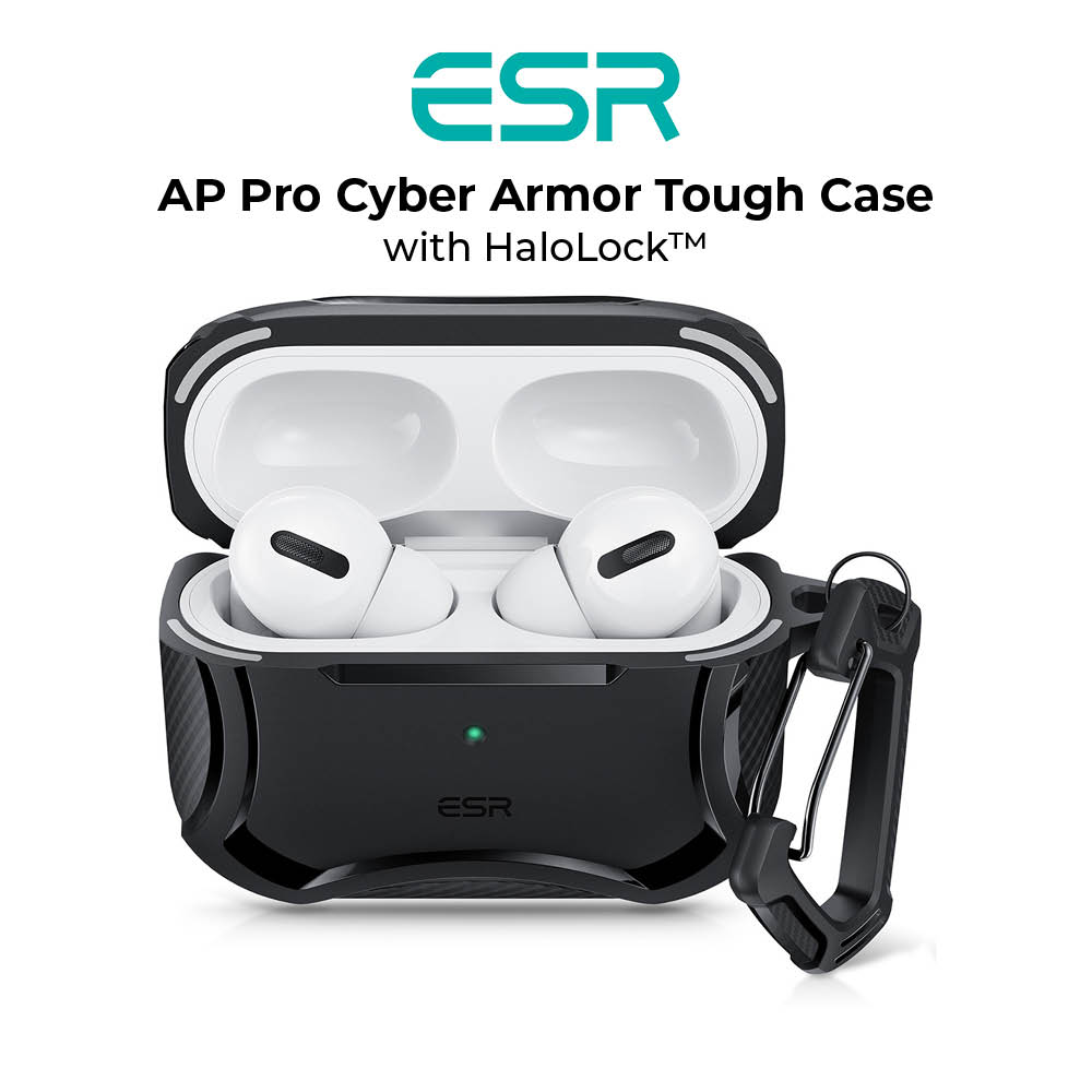 ESR Airpods Pro Cyber Armor Tough Case with HaloLock