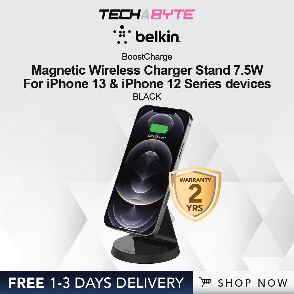 Belkin Magnetic Wireless Charger Stand 7.5W - Black
