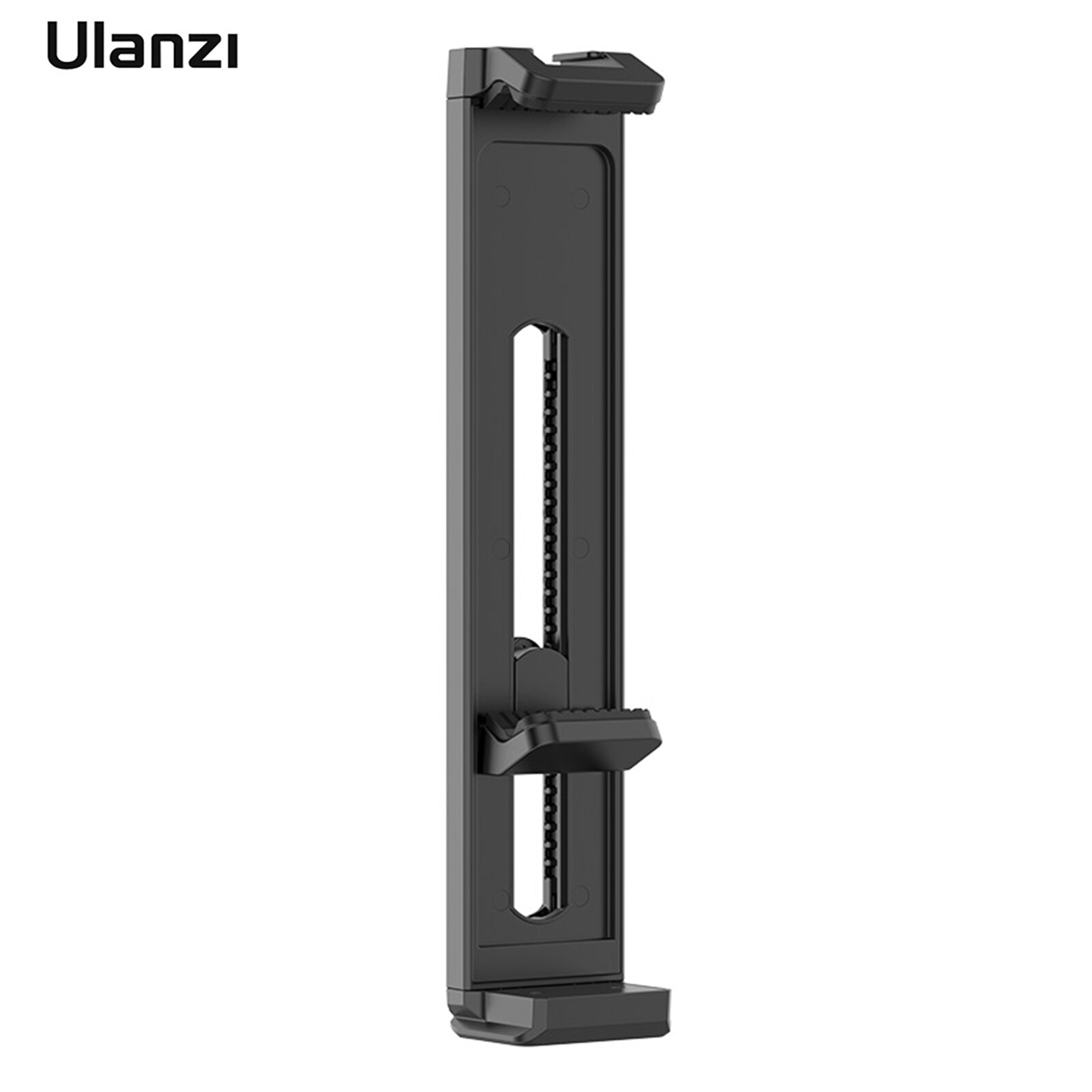 Ulanzi U-PAD II Universal Smartphone Tablet Tripod Mount Phone Holder Clamp 6.5cm-26cm/ 2.55in-10.23in Adjuatable Width with Cold Shoe Mount Replacement for iPhone 13/12/11, iPad/ iPad Mini/ iPad Pro