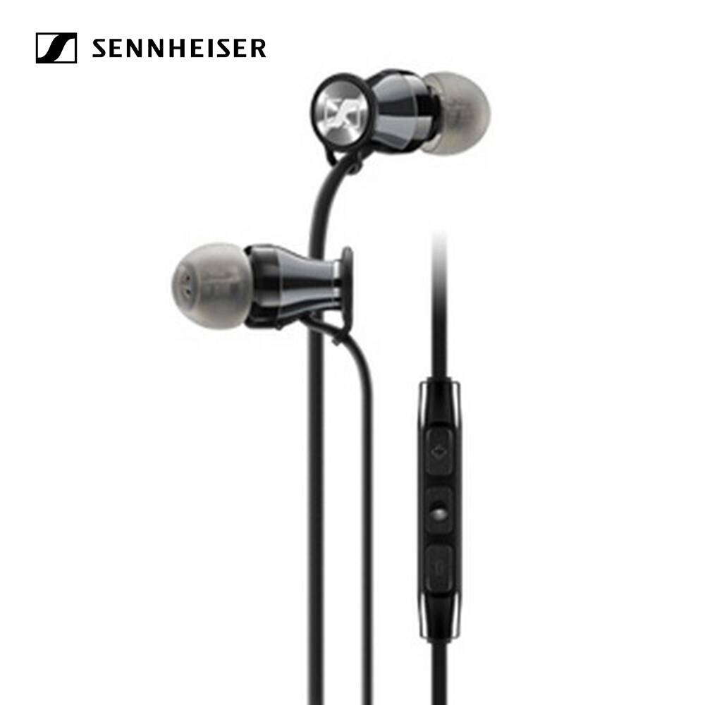 【100% Original】Sennheiser Momentum earbuds 3.5mm in-ear wired earphones double pure bass stereo sound gaming headset headphones with mic and noise cancellation volume control HIFI earphones for music 
