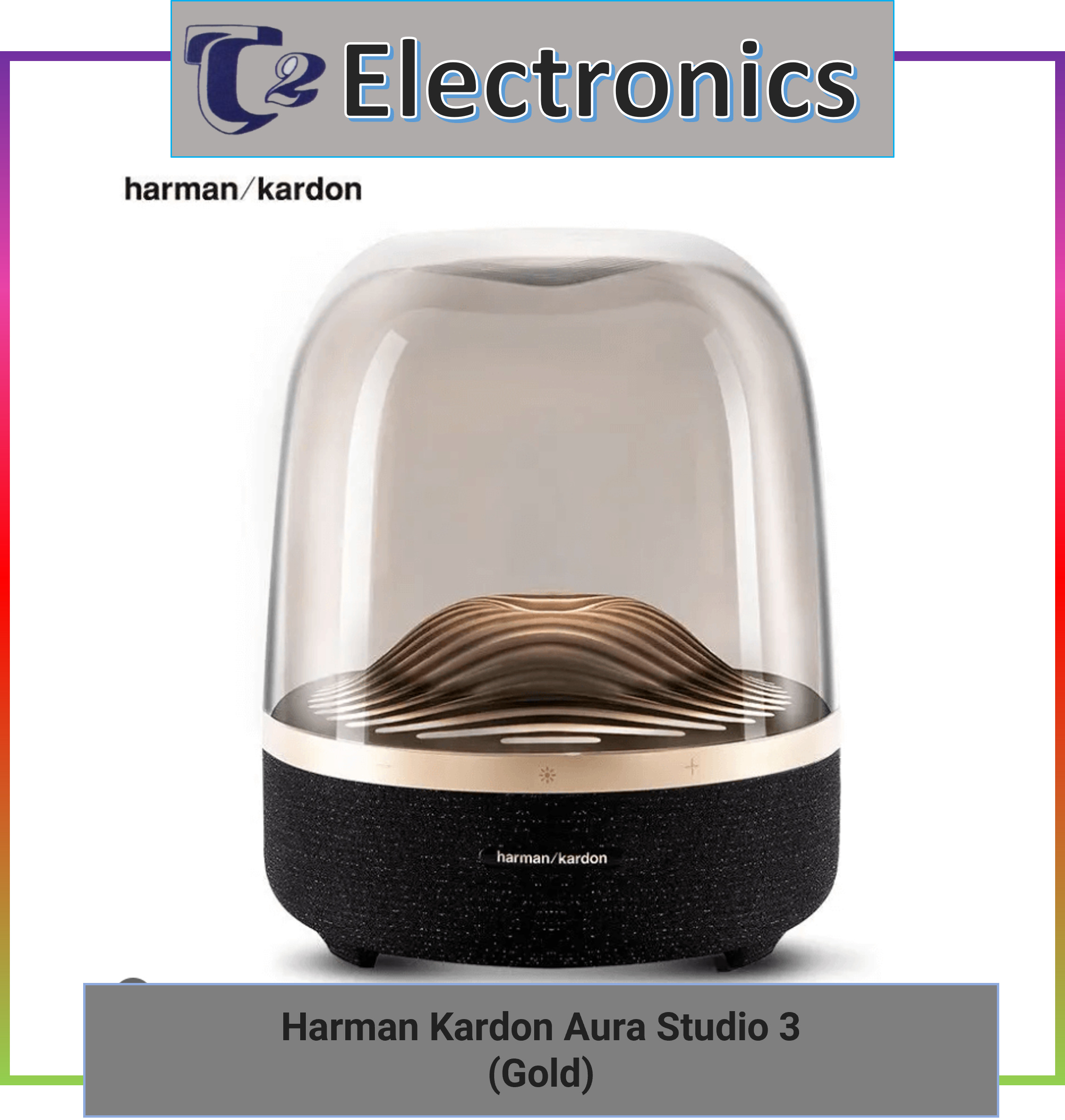Harman Kardon Aura Studio 3 Wireless Bluetooth Speaker with Ambient Light - T2 Electronics