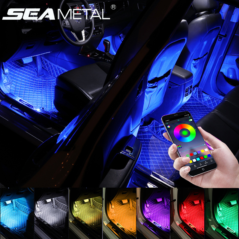 Car Accessories Atmosphere Light Auto Ambient Lamp Remote/APP Control 12V Car Light Interior