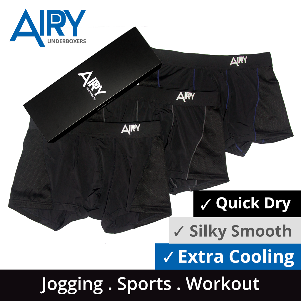 SG Dri Fit Boxers Brief Underwear (3pc) - Extra Cooling, Quick Dry, Firm. Premium Materials