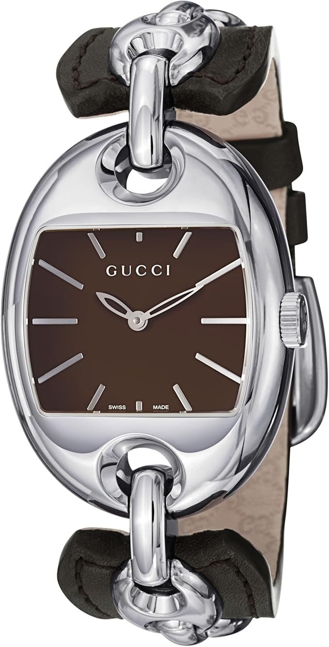 Gucci Watches YA121310 Brown Marina Chain