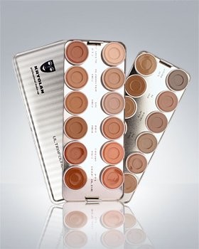 Kryolan Ultra Foundation 24 Color Palette Makeup 9008